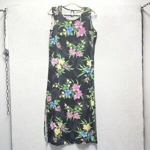 Tahiti Reef Club‎ Sleeveless Hawaiian Dress Womens L/XL Tropical Island Vacation